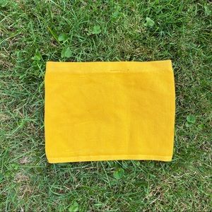 Yellow tube top